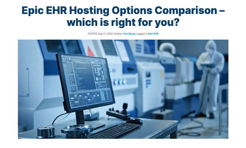 epic ehr hosting options